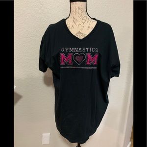 SOLD SOLD SOLD Rhinestone gymnastics mom Tshirt 2XL